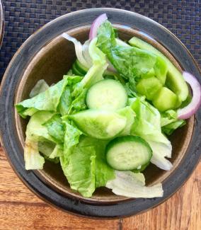 garlicy green salad