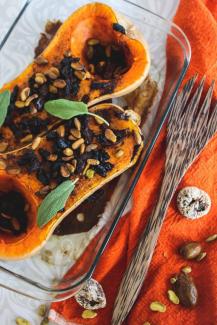 butternut squash with figs