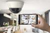 Modern security cameras linked to mobile phone app